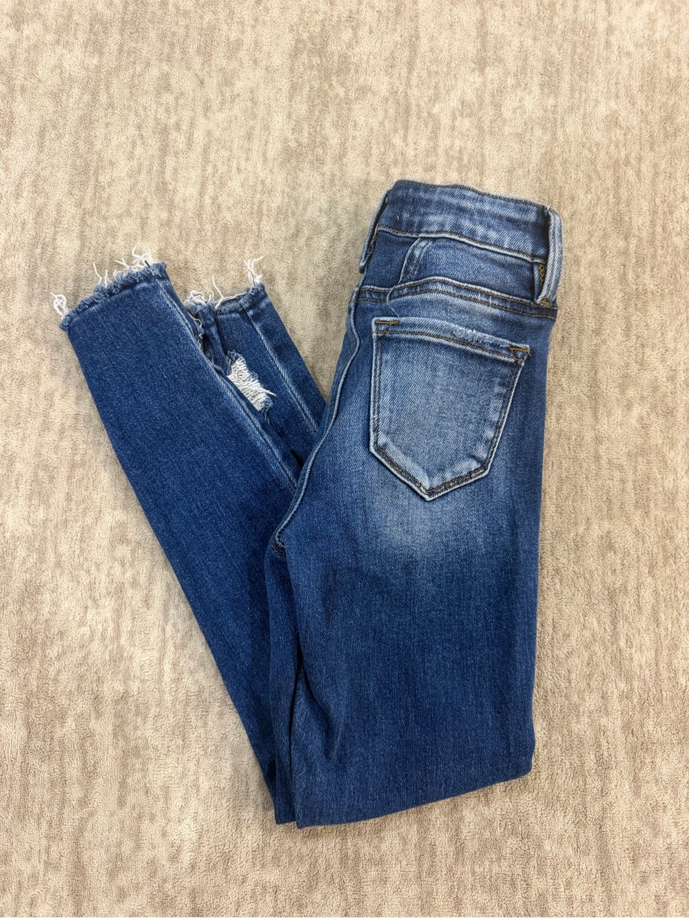 KanCan Girls Dark Blue Distressed Skinny Jeans